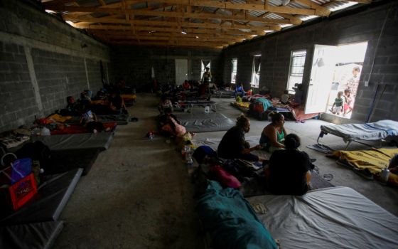 U.S. asylum-seekers in Reynosa, Mexico, wait at the Senda de Vida shelter for legal assistance
