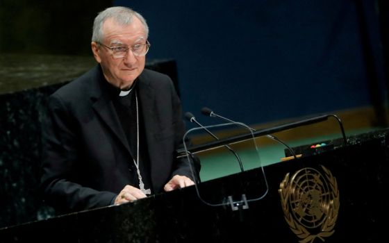 Cardinal Pietro Parolin, Vatican secretary of state, is seen at the U.N. headquarters in New York City in this Sept. 28, 2019, file photo.