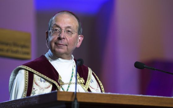 Baltimore Archbishop William Lori, seen in this 2018 file photo, is the chairman of the U.S. Conference of Catholic Bishops' Committee on Pro-Life Activities. (CNS photo/Tyler Orsburn)