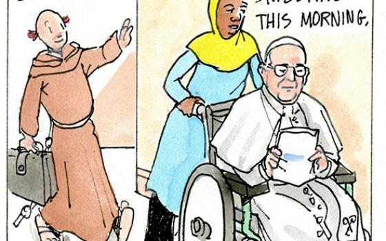 Francis, the comic strip: What is Francis doing for Lent this year?