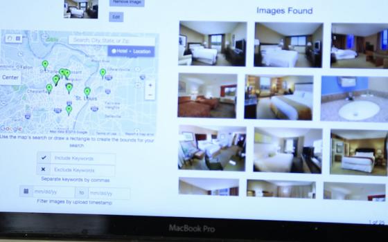 The TraffickCam system uses artificial intelligence and machine learning to compare photos of human trafficking victims to millions of photos of hotel rooms to find where the photo was taken. (Photo provided by Washington University)