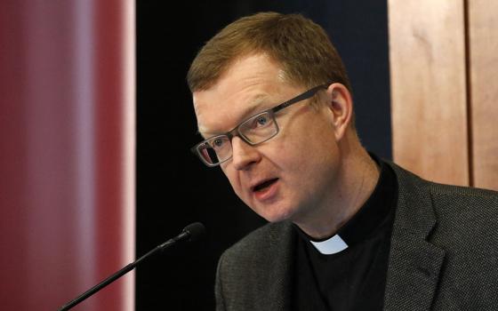 Jesuit Fr. Hans Zollner is pictured during a symposium at Fordham University in New York City in this March 26, 2019, file photo. (OSV News/CNS file, Gregory A. Shemitz)