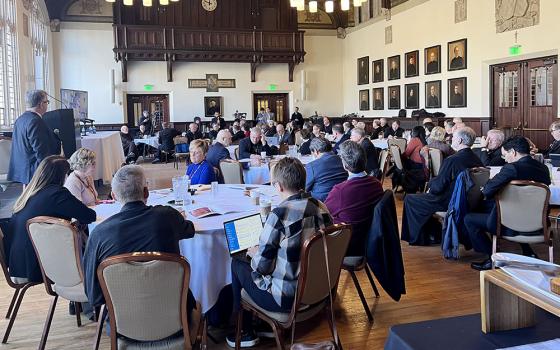 Dozens of theologians and U.S. bishops attend the conference "The Way Forward: Pope Francis, Vatican II, and Synodality," held March 3-4 at Boston College. (Courtesy of Boisi Center for Religion and American Life)