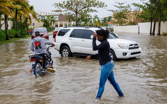 A flooded street is seen Sept. 19, 2022, in Bávaro, Punta Cana, Dominican Republic, in the aftermath of Hurricane Fiona. (Dreamstime/Aleksandr Rybalko)