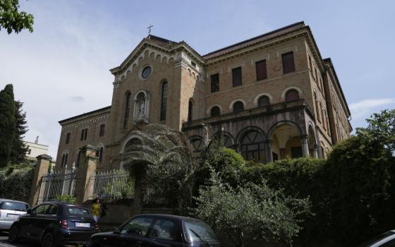 A view of a former monastery, in Rome, Monday, May 29, 2023, situated on a quiet residential street. It once sheltered Jews fleeing deportation in World War II. Purchased by the Vatican in 2021 as a dormitory for foreign nuns studying at Rome’s pontifical universities, the building now stands empty, a collateral victim of the latest financial scandal to hit the Holy See. (AP Photo/Alessandra Tarantino)