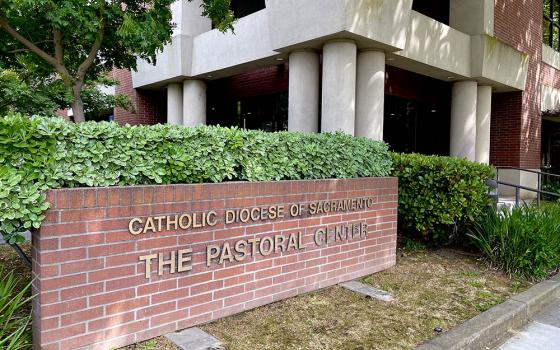 A group of 16 asylum-seekers was dropped off at the Sacramento diocesan pastoral center June 2 after being flown from Texas to California. On June 5, another 20 migrants arrived at Sacramento McClellan Airport. Florida officials said the Gov. Ron DeSantis administration was responsible for sending the two planes as a protest to federal immigration policies. (Courtesy of Sacramento Diocese)