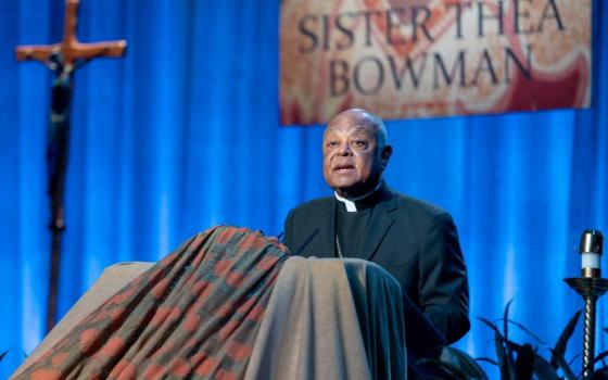 Washington, D.C., Cardinal Wilton Gregory gives his July 21, 2023, keynote address at Congress XIII of the National Black Catholic Congress, held July 20-23 at the Gaylord National Resort & Convention Center at National Harbor, Maryland. 