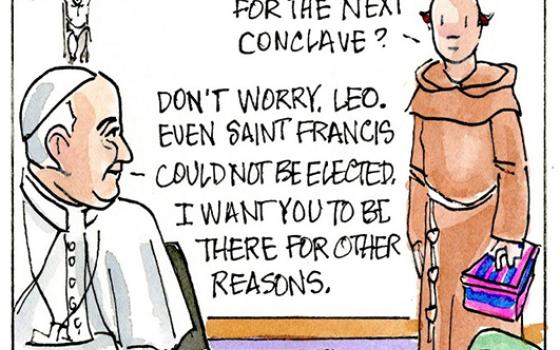 Francis, the comic strip: Did Francis make Leo a secret vote for the next conclave?