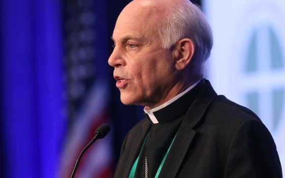 San Francisco Archbishop Salvatore J. Cordileone is shown in this file photo from a Nov. 17, 2021, session of the bishops' fall general assembly in Baltimore. 