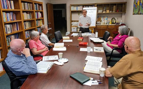 Biagio Mazza, an adult faith formation and religious educator for nearly 50 years, leading adult formation at St. Sabina Parish in Belton, Missouri (Courtesy of Biagio Mazza)