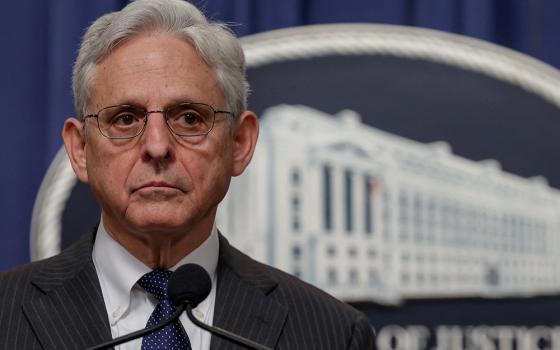 U.S. Attorney General Merrick Garland is seen at the Department of Justice June 13, 2022, in Washington. (CNS/Reuters/Evelyn Hockstein)