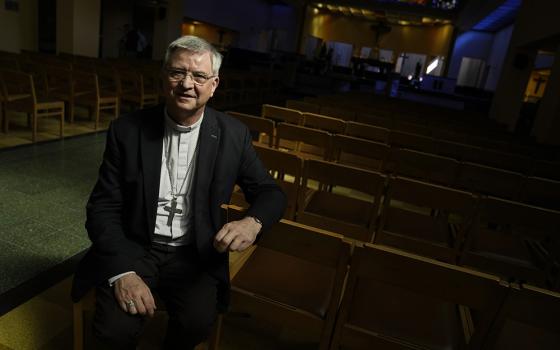 Bishop of Antwerp, Johan Bonny, poses for a portrait at a church in Lier, Belgium, on May 24. Bonny, a prominent Belgian bishop, criticized the Vatican on Sept. 27 for failing to defrock a former bishop who admitted sexually abusing children, saying it had led to massive frustration with the highest Roman Catholic authorities. (AP/Virginia Mayo)