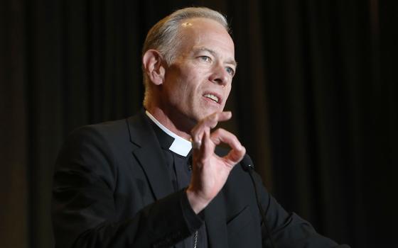 Archbishop Alexander Sample of Portland, Oregon, speaks July 7, 2022, during the Catholic Media Conference in Portland. (CNS/Bob Roller)