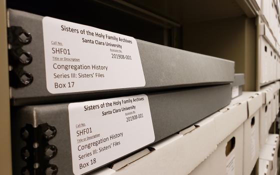 Archival documents from the Sisters of the Holy Family of California are preserved in the Archives and Special Collections of the Santa Clara University Library. (Courtesy of Santa Clara University Library)