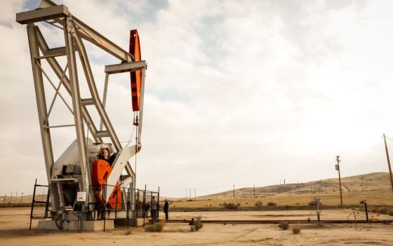 Bakersfield Field Office oil derrick in California