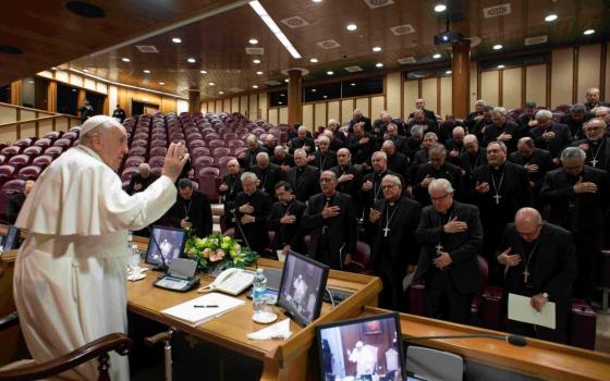 Pope blesses group of bishops 