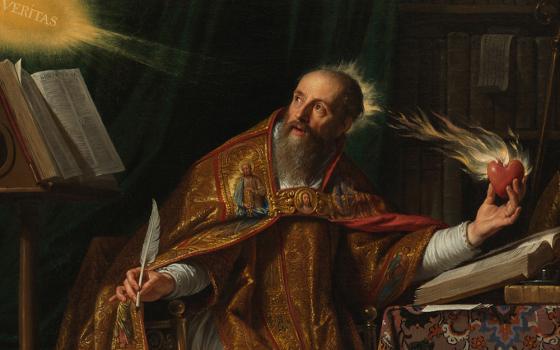 "Saint Augustine" (circa 1645), by Philippe de Champaigne (Artvee)