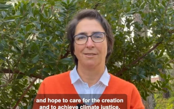 Susana Réfega speaks in a Laudato Si' Movement video. Her appointment as executive director of the lay-led organization was announced Dec. 12, just hours after the COP28 United Nations climate conference spilled past its scheduled conclusion. (NCR screen grab/YouTube)