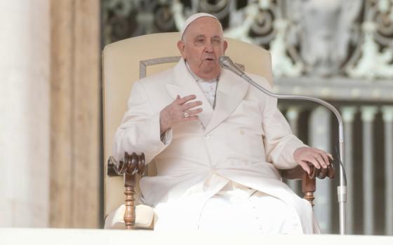 Pope Francis holds weekly general audience in St. Peter's Square on March 6, 2024.