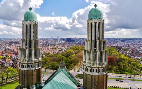 A view of Brussels, Belgium's capital, is seen from the Catholic National Basilica of the Sacred Heart. Pope Francis will visit Luxembourg and Belgium Sept. 26-29. (Wikimedia Commons/Zairon)