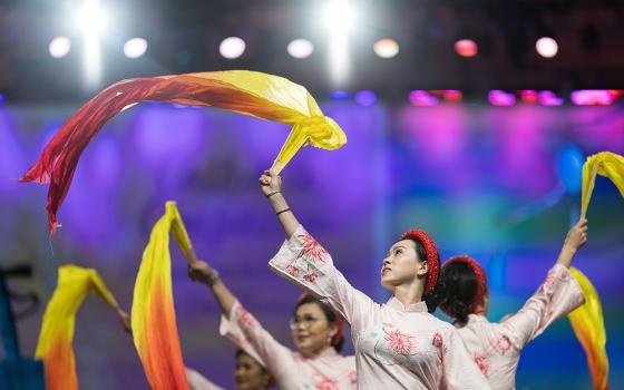 Dancers perform at the 2025 Religious Education Congress' opening ceremony Feb. 21 in Los Angeles. (OSV News/Courtesy of Archdiocese of Los Angeles/Joe Garcia)