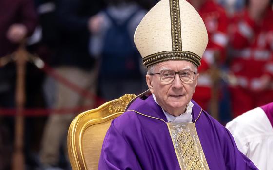 Cardinal Pietro Parolin celebrates a Mass marking the 50th anniversary of Italy's Movement for Life in St. Peter's Basilica at the Vatican March 8, 2025. (CNS/Pablo Esparza)
