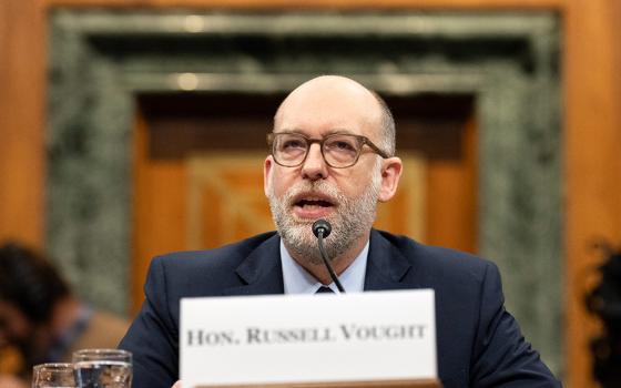 Russell Vought, President Donald Trump's choice for director of the Office of Management and Budget, appears before the Senate Budget Committee during a hearing examining his nomination, on Capitol Hill in Washington Jan. 22, 2025. (AP/Jacquelyn Martin)