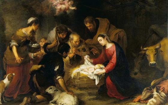 "The Adoration of the Shepherds" by Bartolomé Estebán Murillo (Artvee)