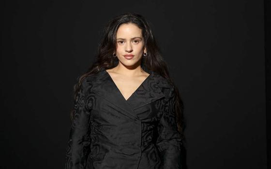 Rosalía attends the Christian Dior Spring/Summer 2025 collection presented Sept. 24, 2024 in Paris. (AP photo/Invision/Vianney Le Caer)