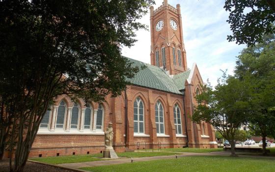 St. Francis Xavier Cathedral in Alexandria, Louisiana in 2014. It is listed on the National Register of Historic Places. (Wikimedia Commons/Farragutful/CC BY-SA 3.0)