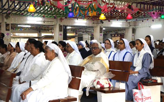 Catholic sisters attend Mass on Jan. 24, 2026, at St. Mary's Cathedral, Dhaka, Bangladesh. (Sumon Corraya)