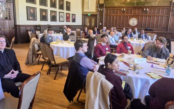 Attendees at a conference entitled "The Rule of Law and the Common Good," held March 12-13 at Boston College (NCR photo/Michael Sean Winters)