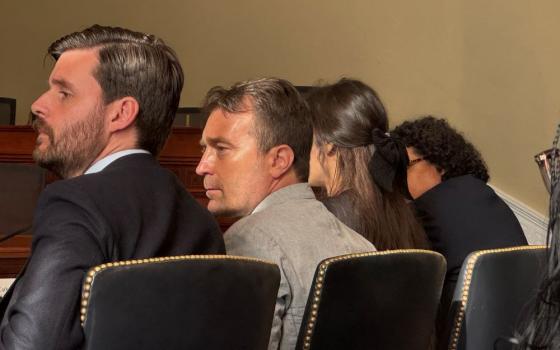 Witnesses listen to a question April 16, 2026, during a hearing of the Tom Lantos Commission in Washington focusing on human rights in El Salvador and U.S. policy. Two of the witnesses, a journalist and a human rights protector, left the country after threats. (NCR photo/Rhina Guidos)