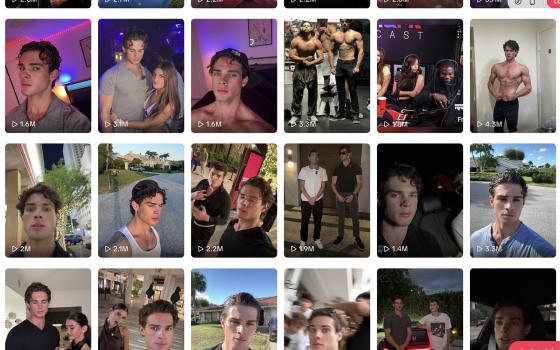 Recent social media posts by Clavicular. (RNS screen grab)