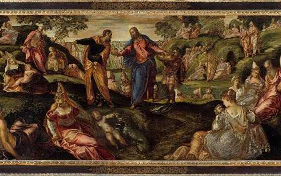 Selection of "The Miracle of the Loaves and Fishes," ca. 1545–50 Italian painting by Jacopo Tintoretto (Jacopo Robusti) (Metropolitan Museum of Art)