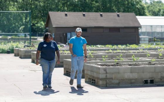 Students at the University of Dayton help grow a variety of produce on the campus' Flyer Farm, a 3-acre urban agriculture project. Most of what grows at the farm is given away to feed the hungry across the Dayton region. (Courtesy of University of Dayton)