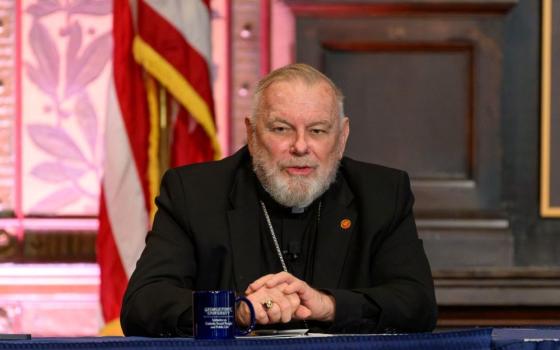 Miami Archbishop Thomas Wenski participates in a roundtable at Georgetown University in Washington Sept. 11, 2025. (OSV News photo/Courtesy Georgetown University/Rafael Suanes)