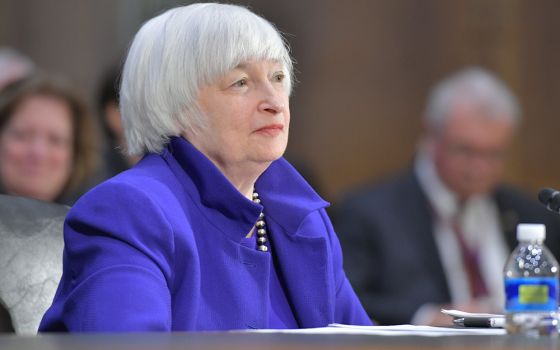 Janet Yellen, U.S. secretary of the treasury, pictured in a 2017 photo, when she served as chair of the Federal Reserve (Flickr/U.S. Federal Reserve)