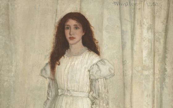 "Symphony in White, No. 1: The White Girl," 1861–1863, 1872, by James McNeill Whistler; see story below for full image (Courtesy of National Gallery of Art)