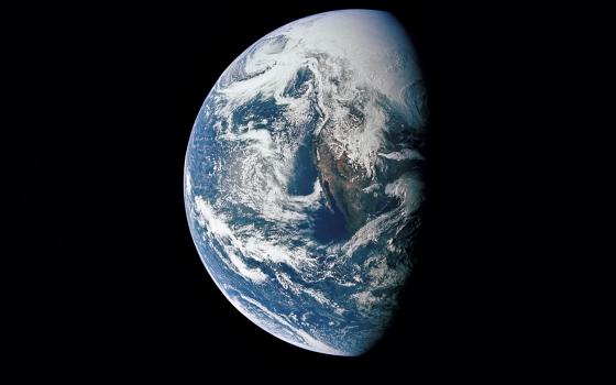 earth photographed from space