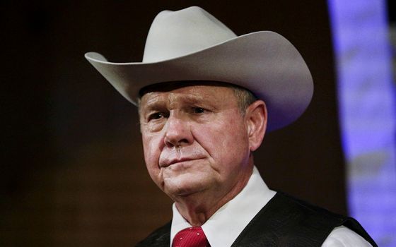 Roy Moore speaks at a rally in Fairhope, Alabama, Sept. 25, 2017. (RNS/AP Photo/Brynn Anderson, File)