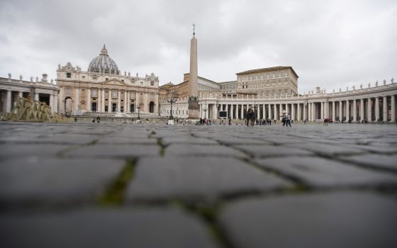 A view of St. Peter's Square at the Vatican on March 6, 2020. (AP Photo/Andrew Medichini)
