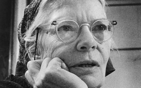 Dorothy Day, co-founder of the Catholic Worker movement, pictured in an undated photo (CNS/Courtesy of the Milwaukee Journal)