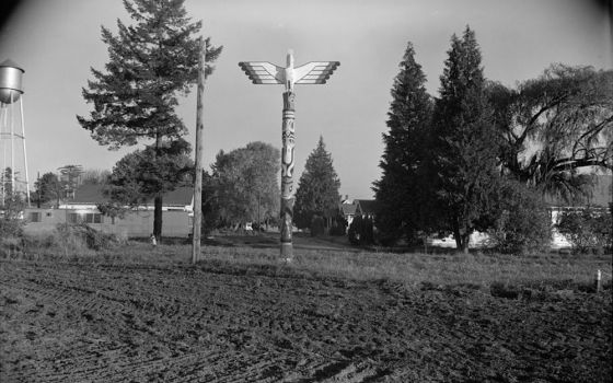 Field at Chemawa Indian School, Salem, Oregon, pictured after 1933 (Library of Congress, Prints & Photographs Division, HABS OR-129)