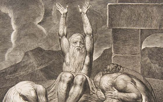 "Job's Despair" (1825-26) by William Blake (Metropolitan Museum of Art)