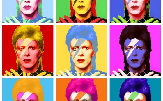 David Bowie pop art by Gil Zetbase (Wikimedia Commons/Gil Zetbase)