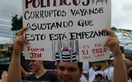 Honduras election protest 2
