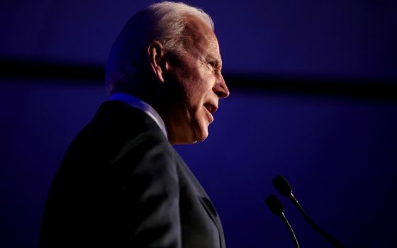 Former U.S. Vice President Joe Biden speaks at a Democratic presidential primary event in Las Vegas Feb. 15. (Wikimedia Commons/Gage Skidmore)