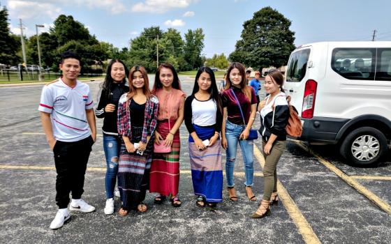 Young Karenni Catholics from Phoenix attend the fourth annual retreat organized by the Karenni-American Catholic Association in in Rogers, Arkansas, Sept. 2-3. (Peter Tran)