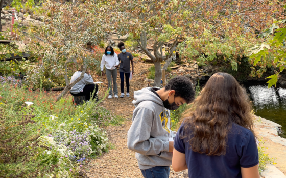 Students experience kinship with creation at Bishop O'Dowd High School in Oakland, California. (Vincent Jurgens)